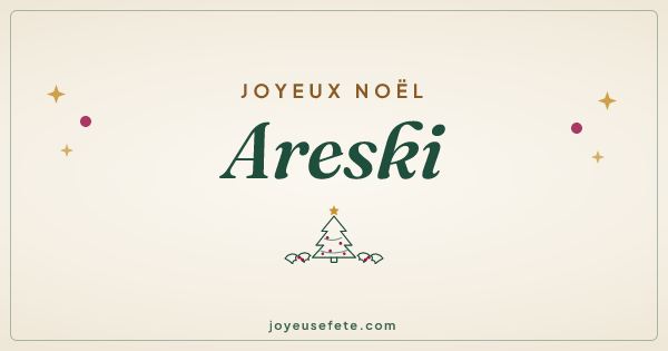 Image « Joyeux Noël Areski » au format large