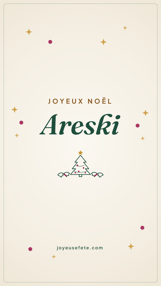 Image « Joyeux Noël Areski » au format story