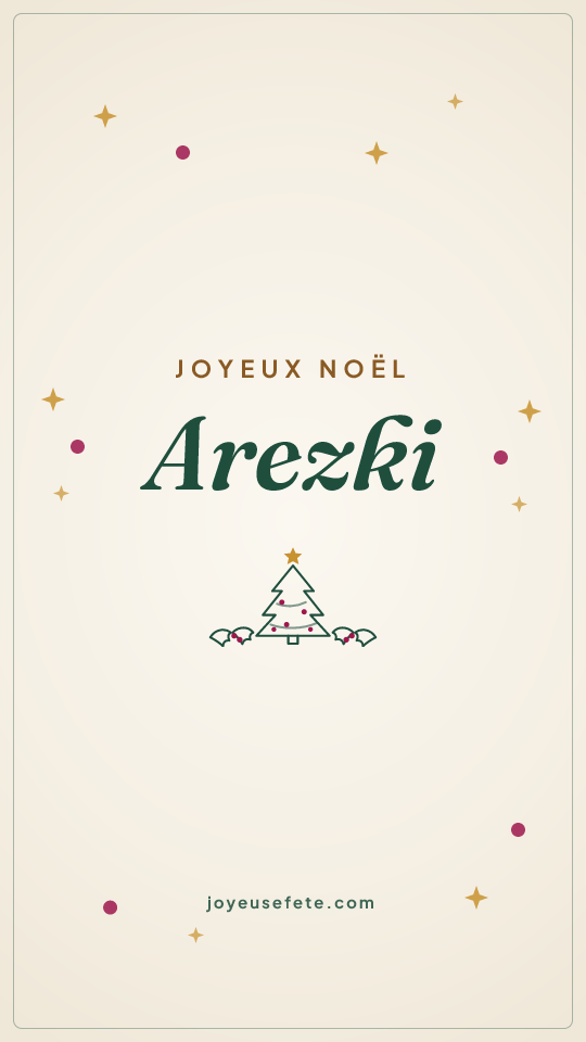Image « Joyeux Noël Arezki » au format story