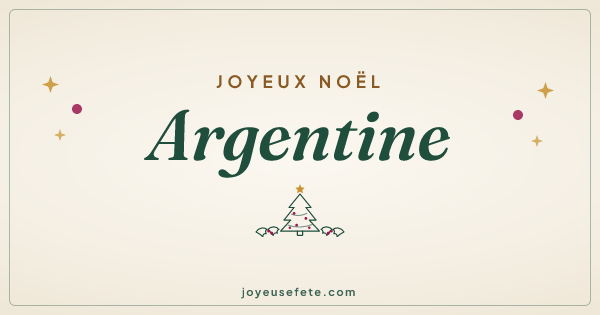 Image « Joyeux Noël Argentine » au format large
