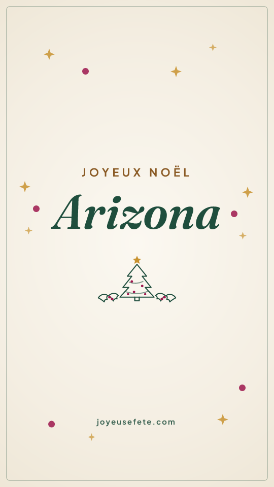 Image « Joyeux Noël Arizona » au format story