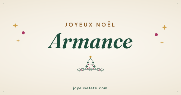 Image « Joyeux Noël Armance » au format large