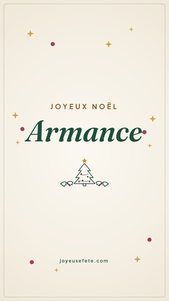 Image « Joyeux Noël Armance » au format story