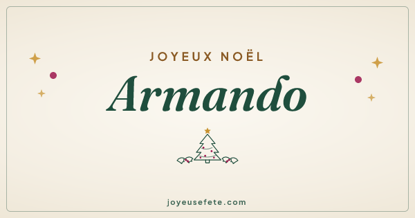 Image « Joyeux Noël Armando » au format large