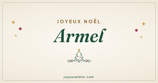 Image « Joyeux Noël Armel » au format large