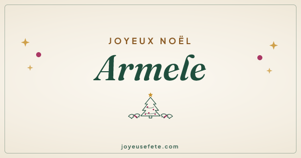 Image « Joyeux Noël Armele » au format large