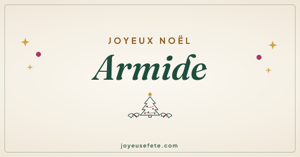 Image « Joyeux Noël Armide » au format large