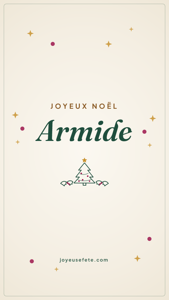 Image « Joyeux Noël Armide » au format story