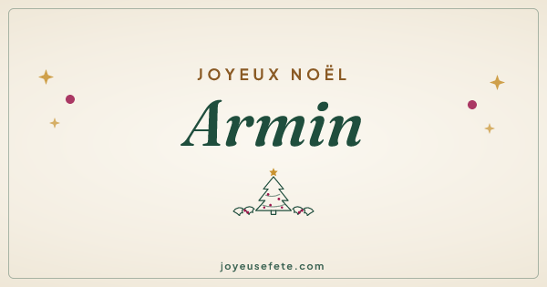 Image « Joyeux Noël Armin » au format large