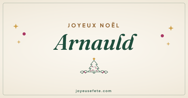 Image « Joyeux Noël Arnauld » au format large