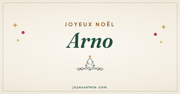 Image « Joyeux Noël Arno » au format large