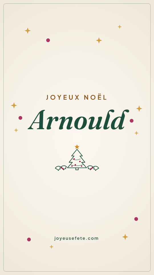 Image « Joyeux Noël Arnould » au format story