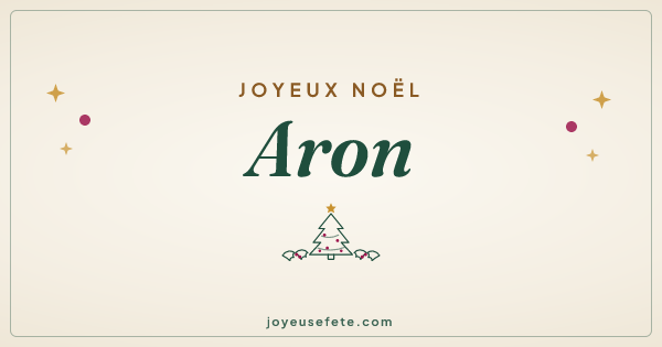 Image « Joyeux Noël Aron » au format large