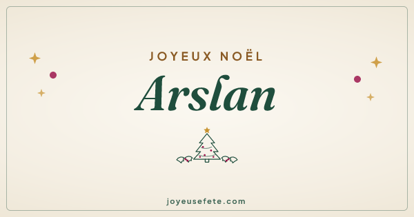 Image « Joyeux Noël Arslan » au format large