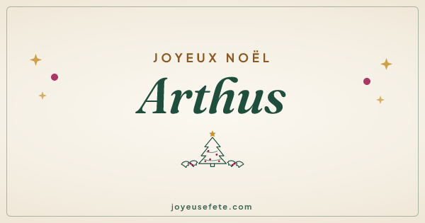 Image « Joyeux Noël Arthus » au format large