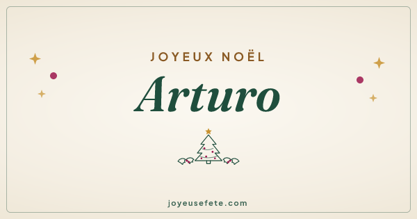 Image « Joyeux Noël Arturo » au format large