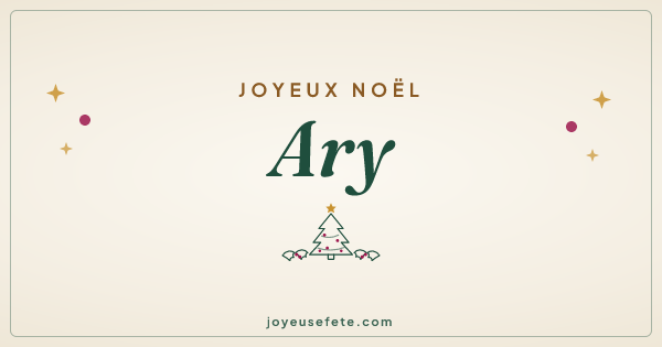 Image « Joyeux Noël Ary » au format large