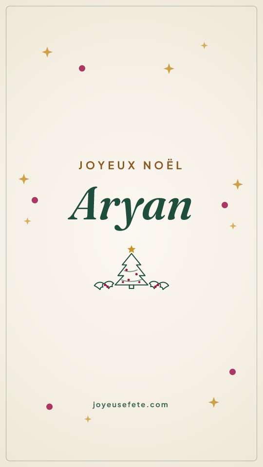 Image « Joyeux Noël Aryan » au format story