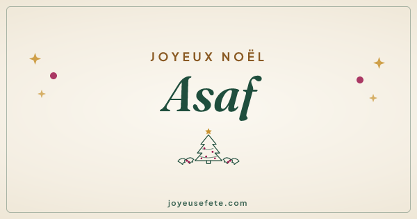 Image « Joyeux Noël Asaf » au format large