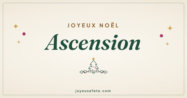 Image « Joyeux Noël Ascension » au format large