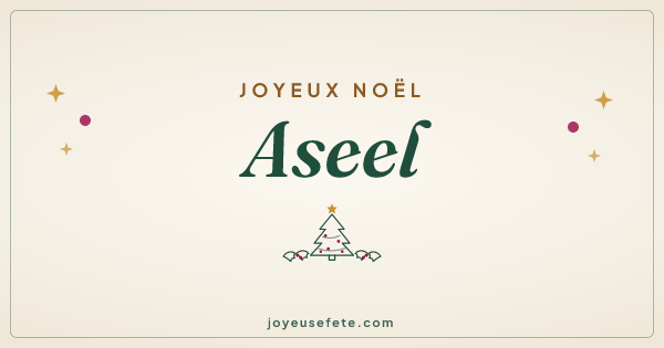 Image « Joyeux Noël Aseel » au format large