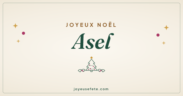 Image « Joyeux Noël Asel » au format large