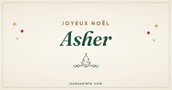 Image « Joyeux Noël Asher » au format large