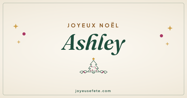 Image « Joyeux Noël Ashley » au format large