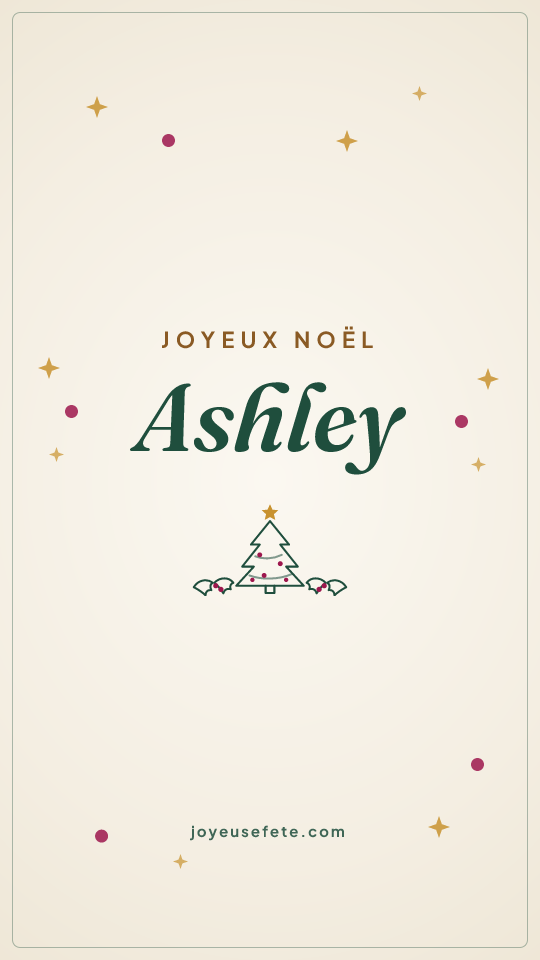 Image « Joyeux Noël Ashley » au format story
