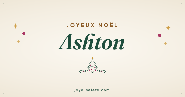 Image « Joyeux Noël Ashton » au format large