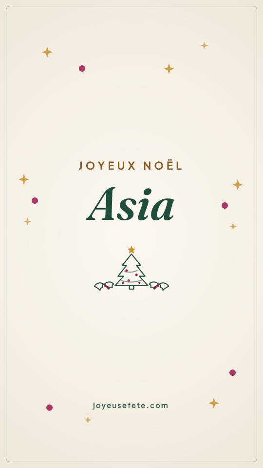 Image « Joyeux Noël Asia » au format story
