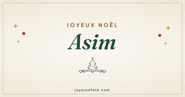 Image « Joyeux Noël Asim » au format large