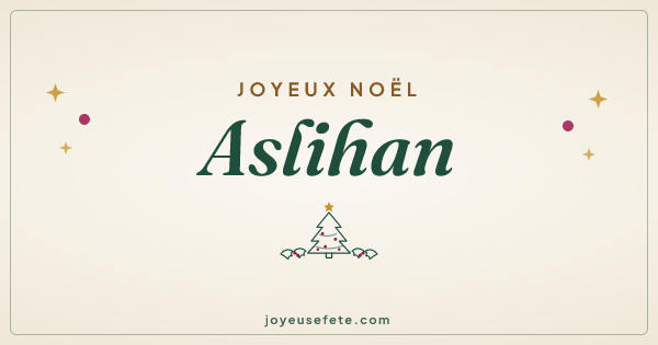 Image « Joyeux Noël Aslihan » au format large