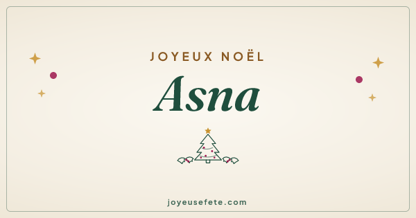Image « Joyeux Noël Asna » au format large