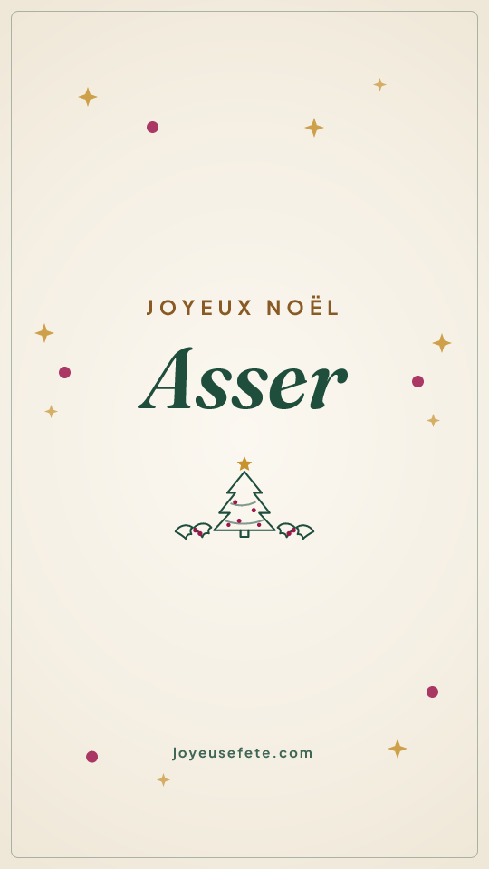 Image « Joyeux Noël Asser » au format story
