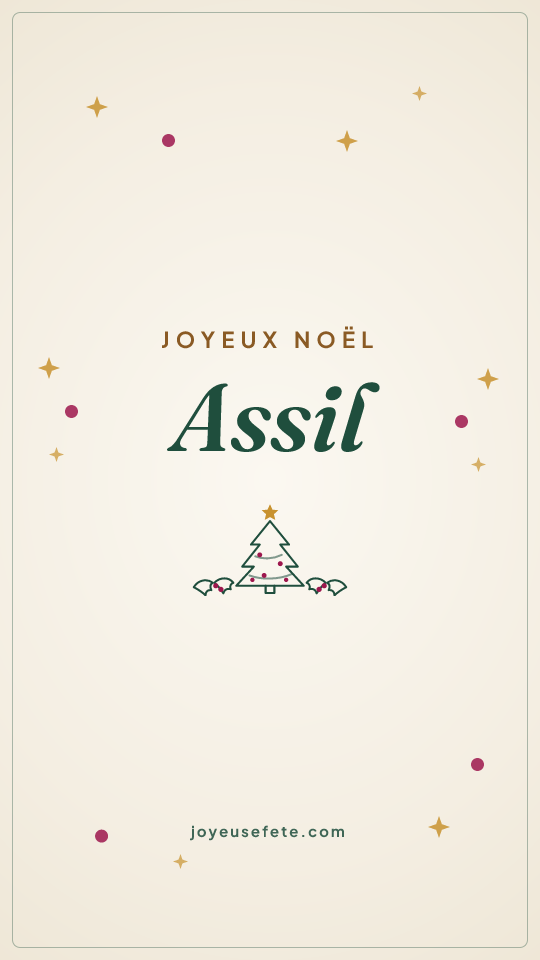 Image « Joyeux Noël Assil » au format story