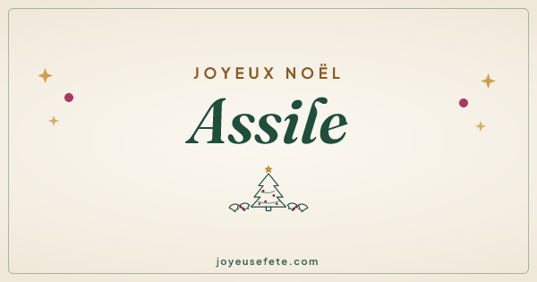 Image « Joyeux Noël Assile » au format large