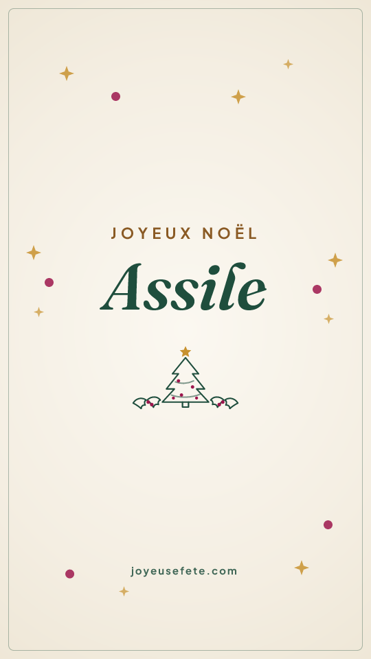 Image « Joyeux Noël Assile » au format story