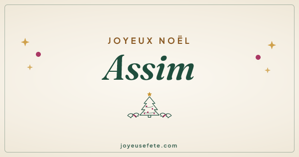 Image « Joyeux Noël Assim » au format large