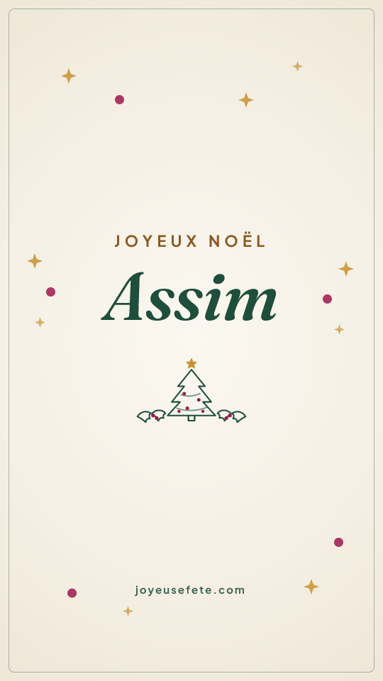 Image « Joyeux Noël Assim » au format story