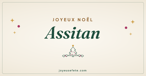 Image « Joyeux Noël Assitan » au format large