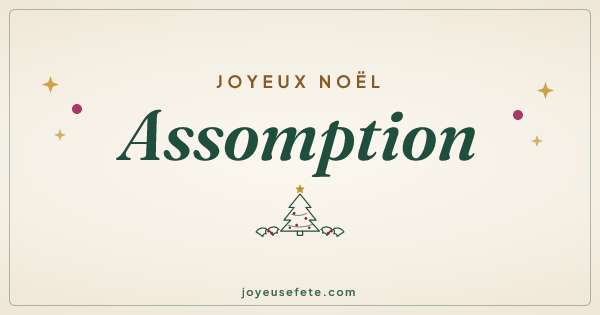 Image « Joyeux Noël Assomption » au format large