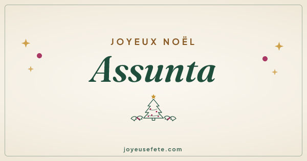 Image « Joyeux Noël Assunta » au format large