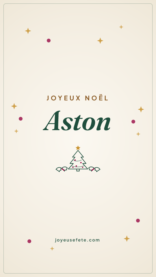 Image « Joyeux Noël Aston » au format story