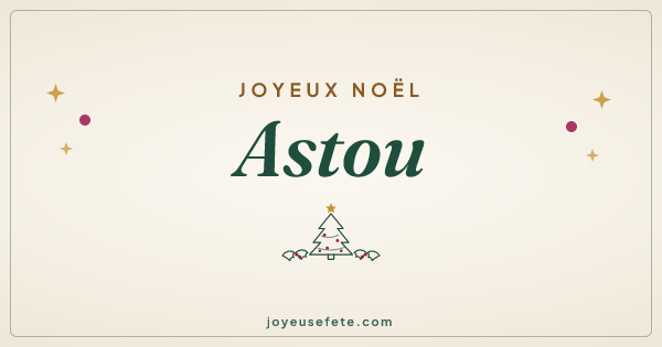 Image « Joyeux Noël Astou » au format large