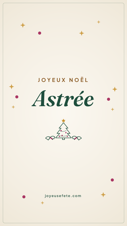 Image « Joyeux Noël Astrée » au format story