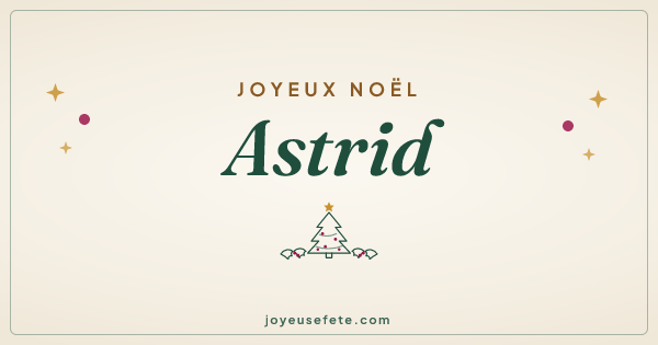 Image « Joyeux Noël Astrid » au format large