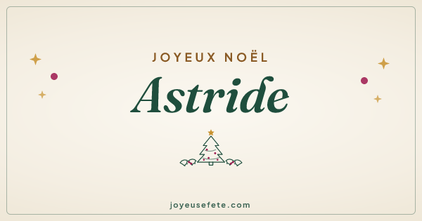 Image « Joyeux Noël Astride » au format large