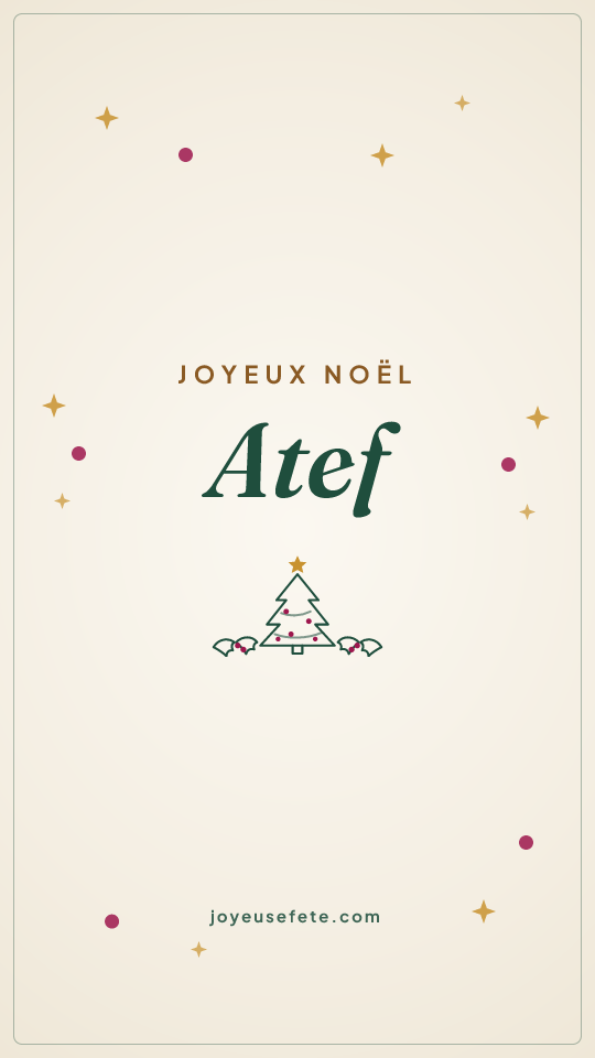 Image « Joyeux Noël Atef » au format story