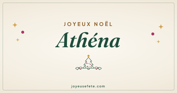 Image « Joyeux Noël Athéna » au format large